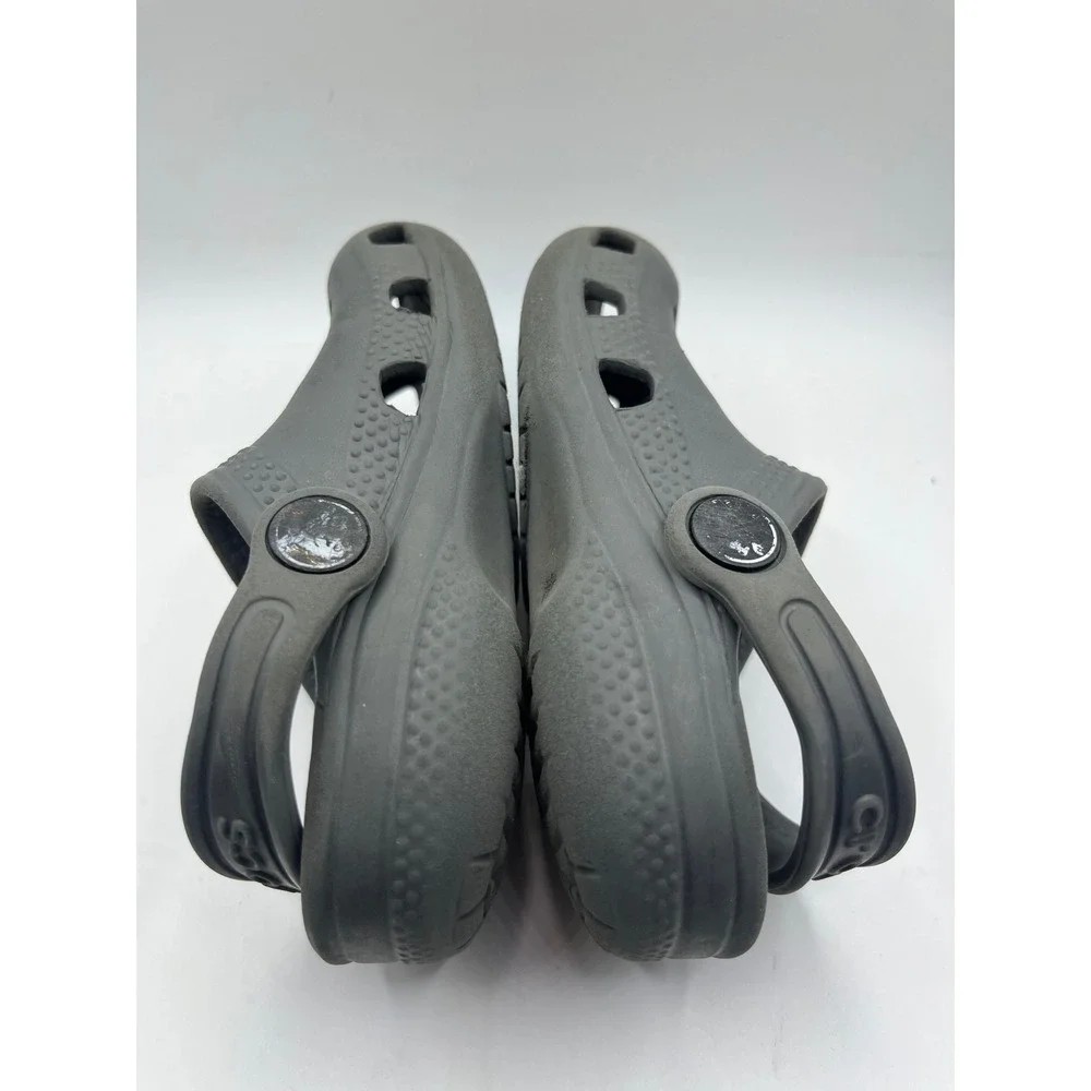 Crocs Classic Clog Kids Size 7 Gray Slip On Sandals‎ Shoes